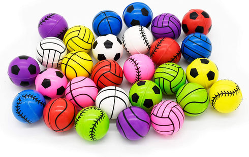 28 Packs Kids Valentine Party Favors Set with Sports Ball Bouncy Balls Filled Hearts and Valentine Cards for Kids Valentine Classroom Exchange, Kids Bouncy Balls for Class Exchange, Gift & Game Prize