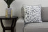 Thro by Marlo Lorenz 20x20 Miron Cheetah Velvet Throw Pillow, 1 Count (Pack of 1), Gray
