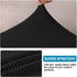 High Stretch Seat Cushion Cover Sofa Cushion Furniture Protector fot Sofa Seat Sofa Slipcover Sofa Cover Soft Flexibility with Elastic Bottom (3 Pieces Cushion Covers, Black)