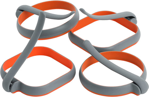 Silicone Egg Rings For Frying Eggs, Goylser Blackstone Egg Rings For Griddle, Round Egg Frying Rings Pack of 4, Nonstick Food Grade Silicon Egg Maker Pancake Rings Grey