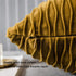 JUSPURBET Decorative Velvet Pillow Covers with Wave Striped,Pack of 2 Luxury Soft Cushion Cases for Couch Sofa Living Room,22x22 Inches,Gold