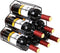 PENGKE Wine Rack Freestanding Wine Rack,6 Bottles Countertop Free-Stand Wine Storage Holder Protector for Red White Wine,Black