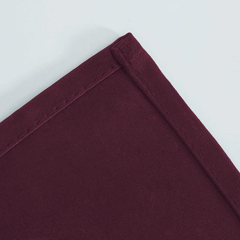 LEMOMO Burgundy Red Thermal Blackout Curtains/42 x 84 Inch/Set of 2 Panels Room Darkening Curtains for Bedroom