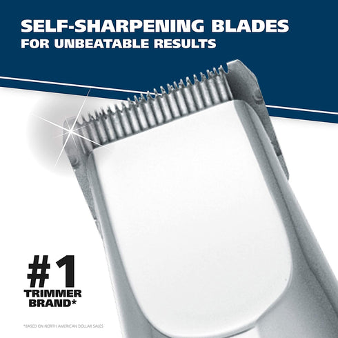 Wahl Beard and Mustache Trimmer, Cordless Rechargeable Facial Hair Trimmer with 5 Length Settings - Model 9916-4301