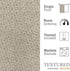 jinchan Linen Textured 72 inch Long Room Darkening Greyish Beige Curtains for Bedroom Light Reducing & Thermal Insulating Curtain Panel One Panel