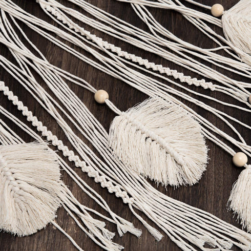 Mkono Macrame Dream Catcher Large Boho Wall Hanging Decor Woven Feather Handmade Dreamcatcher Tassels Decoration Bedroom Dorm Nursery Chic Ornament Craft, 36 x 13 inches