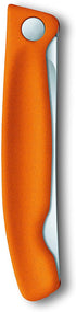 Victorinox Swiss Classic Classic Foldable Paring Knife, Wavy Edge Orange 4.3 in