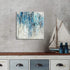 UTOP-art Blue Abstract Wall Art Canvas Painting: Navy and Gray Artwork Silver Print Modern Picture on Large Canvas Poster for Living Room and Office