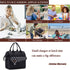 Lunch Bag with Leak Proof Material, Insulated Lunch Box for women/men, Lunch Tote Bag for Work/Picnic/Hiking/Beach/Fishing (black+fishbone pattern)