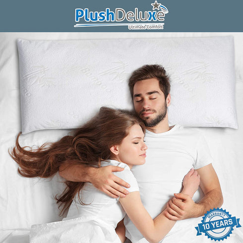 Premium Bamboo King Pillow Protector Covers - Waterproof, Allergy, Dust, Bed Bug, and Mite Proof Zippered Protectors - Pillowcase Zipper Cover Allergen Case Pack for Sleep Pillows - Set of 2