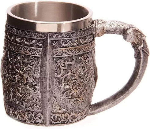 EightHD Stainless Steel Skull Mug 3D Design Cup
