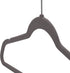 Brookstone BKH2125 Velvet Hangers, Non-Slip, 360° Swivel Hook, Lightweight & Slim, Strong & Durable, Space Saving Design, Heavy Duty, Won™t Stain Fabric, Noise Gray / 21 Pack