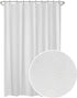 Zenna Home Herringbone Ultimate Waterproof Fabric Shower Curtain or Liner, 70" x 72" White