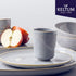 Keltum Pearl Grey Glazed Stoneware 8.5 oz. Mugs, Set of 2