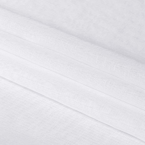 DWCN White Sheer Curtains Semi Transparent Voile Rod Pocket Curtains for Bedroom and Living Room, 42 x 63 inches Long, Set of 2 Panels