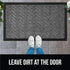 Gorilla Grip Durable Natural Rubber Door Mat, Waterproof, Low Profile, Heavy Duty Welcome Doormat for Indoor and Outdoor, Easy Clean, Rug Mats for Entry, Patio, Busy Areas, 17x29, Steel Chevron