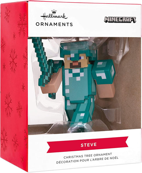 Hallmark Minecraft Steve in Diamond Armor Christmas Ornament