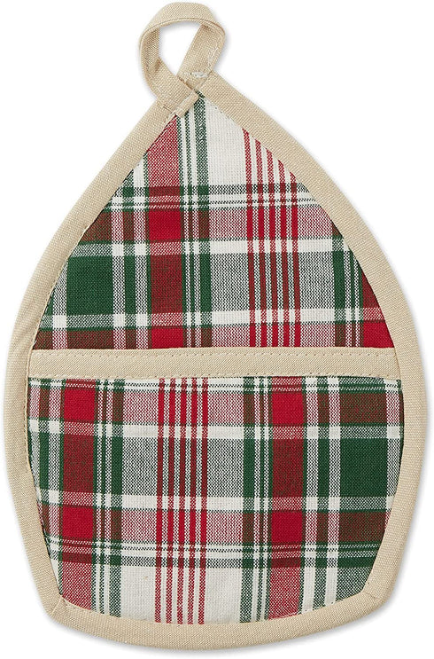 DII Collection Kitchen Set, Potholder 8x9 Dishtowels 18x28, Winter Gnome, 3 Piece