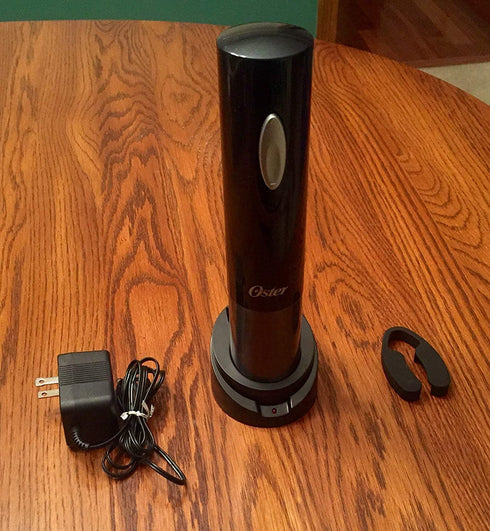 Oster FPSTBW8225 Electric Wine Opener, Tuxedo Black