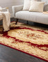 Unique Loom Versailles Collection Traditional Classic Floral Motif Area Rug (2' 2 x 3' 0 Rectangular, Burgundy/ Ivory)