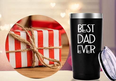 Best Dad Ever Mug.Dad Gifts.Father Day,Birthday,Christmas Gifts for Men,Dads,New Daddy,Papa,Father from Wife,Son,Daughter Tumbler(20oz Black)