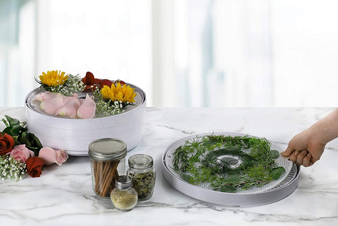 Nesco LM-2-6 13.5" Snackmaster Clean-A-Screen Food Dehydrators, 2 Count, White