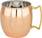 Old Dutch Solid Copper Moscow Mule Mug, Monogram E, 16 oz, Copper