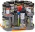 Spice Spinner Two-Tiered Spice Organizer & Holder That Saves Space, Keeps Everything Neat, Organized & Within Reach With Dual Spin Turntables- Grey