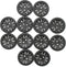 Raydodo 12 Pcs 25mm Matt Black Buttons 1 Inch for Sewing Buttons Large 2-Holes Flatback Vintage Craft Buttons for Crafts and DIY Handmade Repair Clothing (Black)