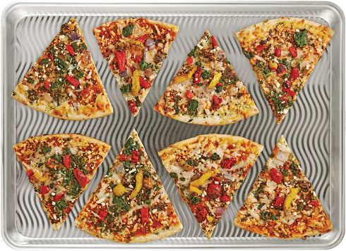Mrs. Anderson's Baking AirWave Half Sheet Pan, 13 x 18 Inches, Commercial Grade 19-Gauge Aluminum