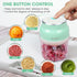 Electric Mini Garlic Chopper, EAZOO Cordless Mini Chopper Food Processor, Portable Small Food Chopper for Garlic Onion Veggie, Dicing, Mincing ( 350ml )