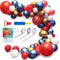 ROYWEL 95pcs Balloon Garland Arch Kit, Superhero Avengers Theme, Party Supplies Decorative for Kids, Red White Latex Balloons and Blue Gold Metallic Balloons for Baby Showers, Birthday, Festival, Weddings, Graduations, Corporate Events