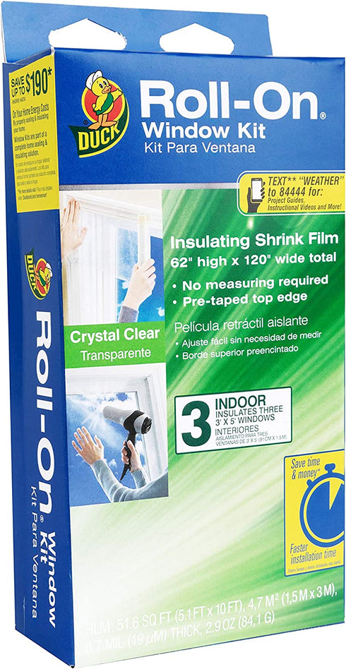 Duck Brand 281067 3 Window Insulation Kit