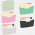 5 Pack - Simple Houseware Single Pocket Wall Mount File Holder, Assorted Color