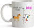 YouNique Designs Veterinary Technician Mug, 11 Ounces, Unicorn Coffee Mug for Vet Techs (White)