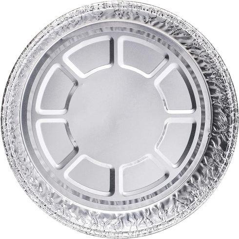 8-Inch Aluminum Dutch Oven Liner Pans | Disposable Cake Pan and Extra Deep Aluminum Foil Pans for Baking, Freezing, and Storage | Durable Aluminum Round Baking Pans | 10 Count