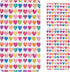 3Pcs Valentine's Day Beach Towel Set Include Beach Towel, Hand Towel and Wash Towel, Romantic Love Heart Bath Towel Set for Couples, Women, Men, Soft Towel Set for Valentine's Day Bathroom Home Decor