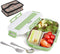 Bento Lunch Box for Kids and Adults ,1200ml Leakproof Stainless Steel Lunch Box with Portable Insulation Bag, 3 Compartments Food Container With Spoon and Fork