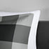 Madison Park Essentials Plaid Comforter Set Bedding Sets Modern All Season Bedding Set with Matching Sham, Full/Queen, Grey/Black