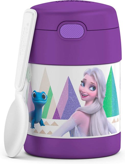 THERMOS FUNTAINER 10 Ounce Stainless Steel Vacuum Insulated Kids Food Jar, Frozen 2