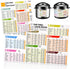 Instant Pot Magnetic Cheat Sheet, Pressure Cooker Magnet, Air Fryer Accessories Cooking Times Food Chart for Refrigerator