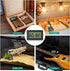 EEEKit 8-Pack Mini Thermometer Hygrometer, Small Digital Electronic Temperature Humidity Meters Gauge Indoor LCD Display Fahrenheit for Humidors, Greenhouse, Garden, Cellar, Fridge, Mason Jar