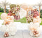 Beaumode DIY Matte Dusty Pink Peach Balloon Garland,Balloon Arch Wedding Cream Baby Shower Bridal Shower 1st Birthday Photo Backdrop Party Decoration (Dusty Pink and Peach)