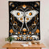 Rexful Mushroom Tapestry, Moth Tapestry Wall Hanging Sun and Moon Tapestries for Bedroom, Stars Constellation Aesthetic Art Tapestry for Living Room (60''×80'')