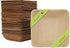 Naturally Chic Palm Leaf Plates - 3 Inch Square - Bamboo Like, Eco Friendly, Disposable, Compostable and Biodegradable Plates for Weddings, Parties and Events