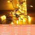 Battery Operated String Lights, 33ft 100 LED Waterproof Christmas Lights Outdoor Mini Lights with 8 Modes for Xmas Tree Bedroom Garden Patio Wedding Party Decor (Warm White)