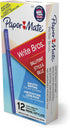 Paper Mate Write Bros Ballpoint Pens, Medium Point (1.0mm), Blue, 12 Count (3311131)