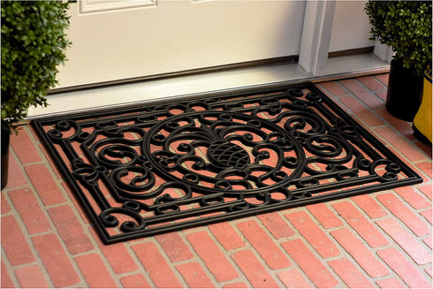 Calloway Mills 900081830 Pineapple Heritage Rubber Doormat, 18" x 30"