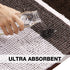 Luxury Chenille Plush Floor Door Mat for Kitchen Entryway, Gradient Chocolate Stripe Pattern Machine Washable Mat, Slip-Resistant Absorbent Shaggy Bath Rug for Bathroom, 24x36 inch