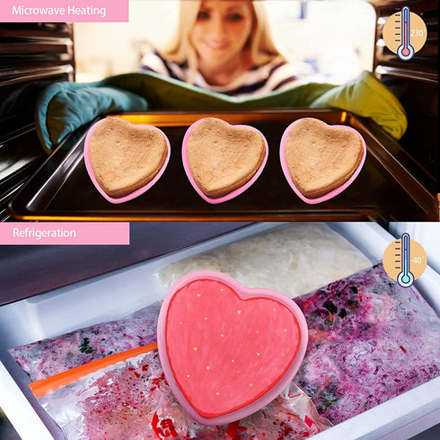 3 Pieces Heart Shaped Baking Pans?Heart Layered Cake Silicone Molds, Cake Pans for Baking, Non-Stick Heart Cake Pan Set for Layer Cake, Cheese Cake and Rainbow Cake Sold by Rhoxshy